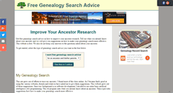 Desktop Screenshot of genealogy-search-advice.com