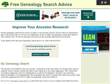 Tablet Screenshot of genealogy-search-advice.com